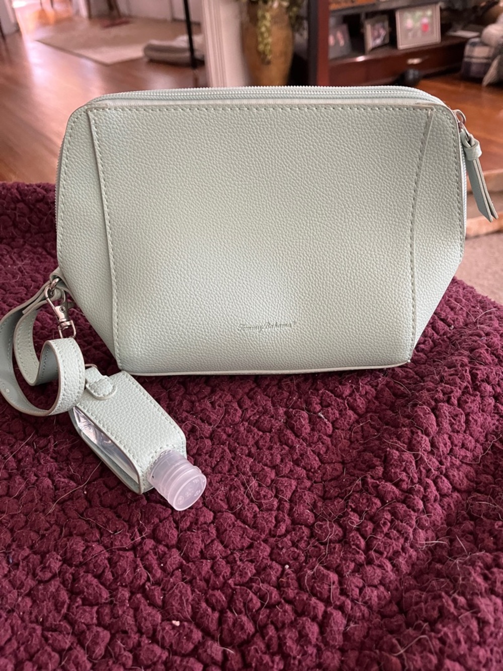 Tommy Bahama Mint Green Crossbody with Sanitizer Holder